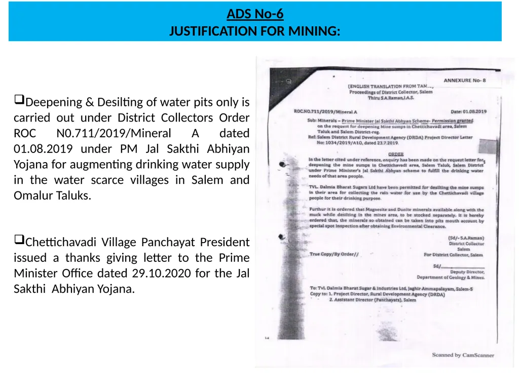Presentation for Obtaining “Terms of Reference – - slide 19 of 32