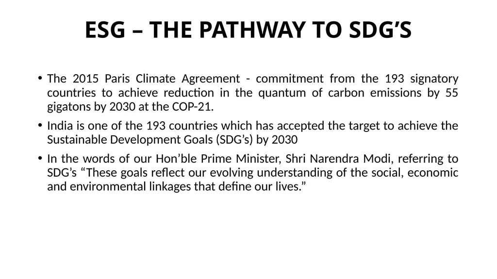 PRESENTATION ON ESG & BRSR – OPPORTUNITIES FOR - slide 15 of 91