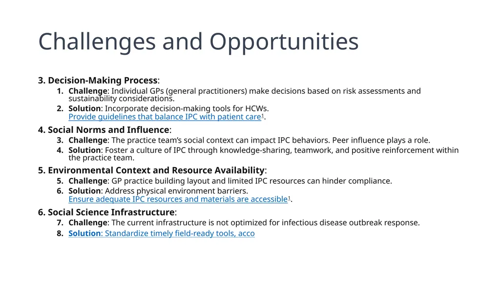 Infection Control and Prevention through a Social - slide 54 of 62