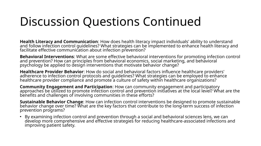 Infection Control and Prevention through a Social - slide 3 of 62