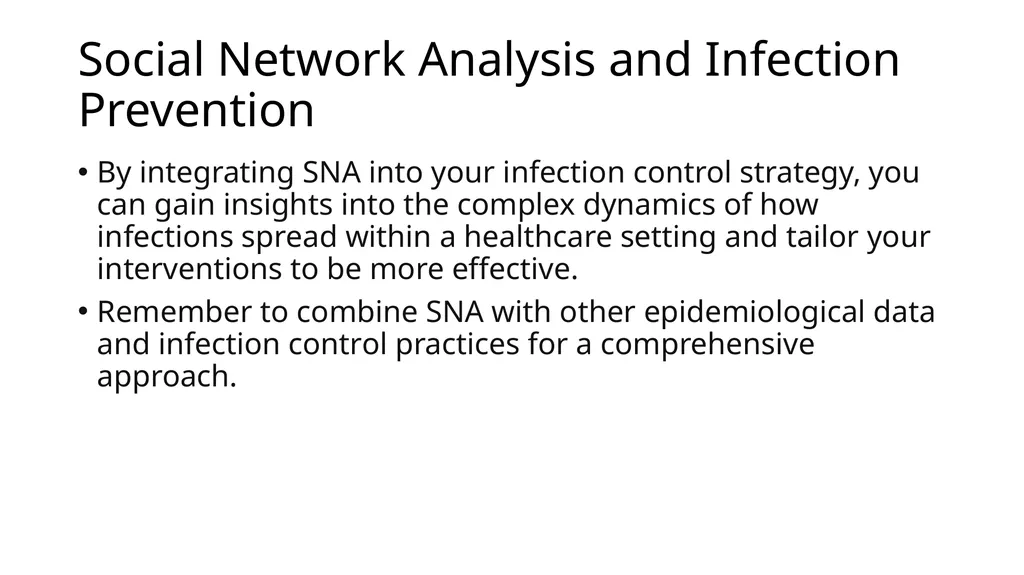 Infection Control and Prevention through a Social - slide 36 of 62
