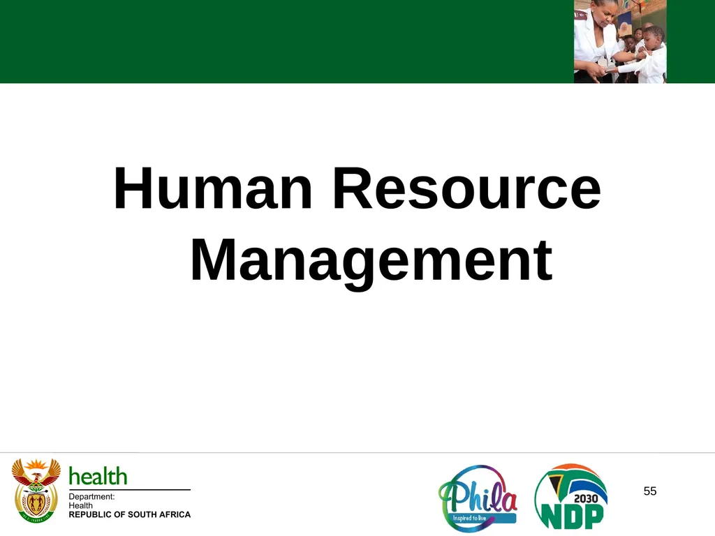 PRESENTATION TO PORTFOLIO COMMITTEE ON HEALTH - slide 55 of 77
