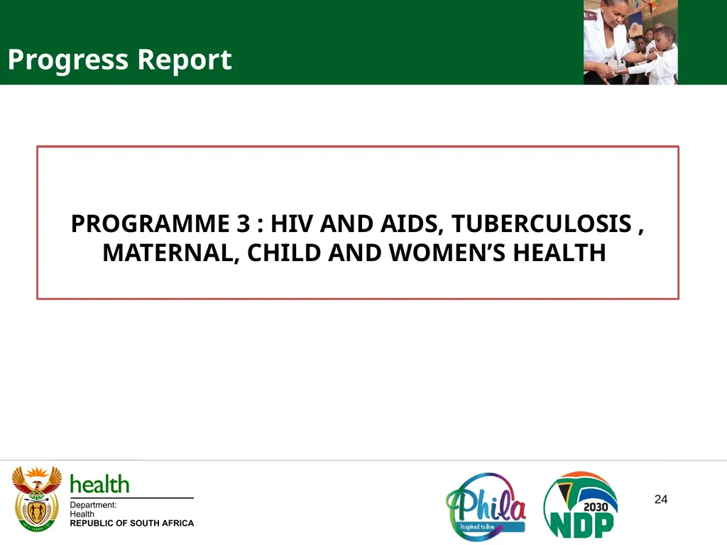 PRESENTATION TO PORTFOLIO COMMITTEE ON HEALTH - slide 24 of 77