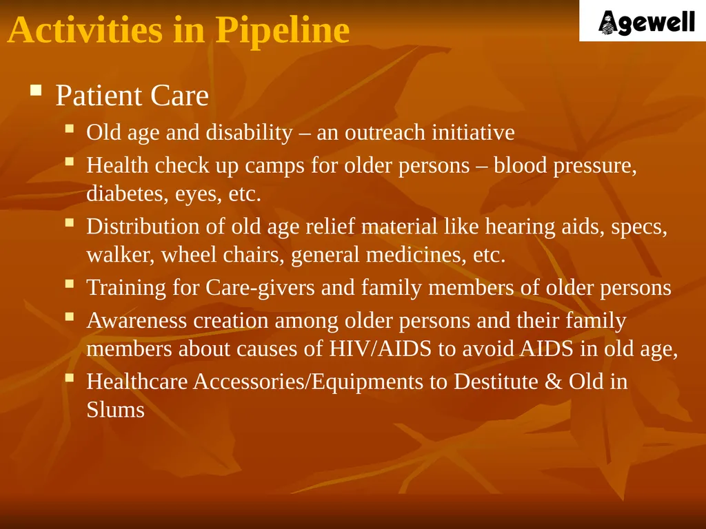 Agewell Foundation, India In Special Consultative - slide 24 of 26
