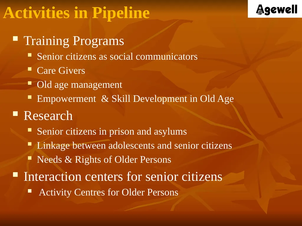 Agewell Foundation, India In Special Consultative - slide 25 of 26
