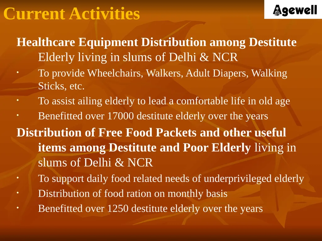 Agewell Foundation, India In Special Consultative - slide 12 of 26