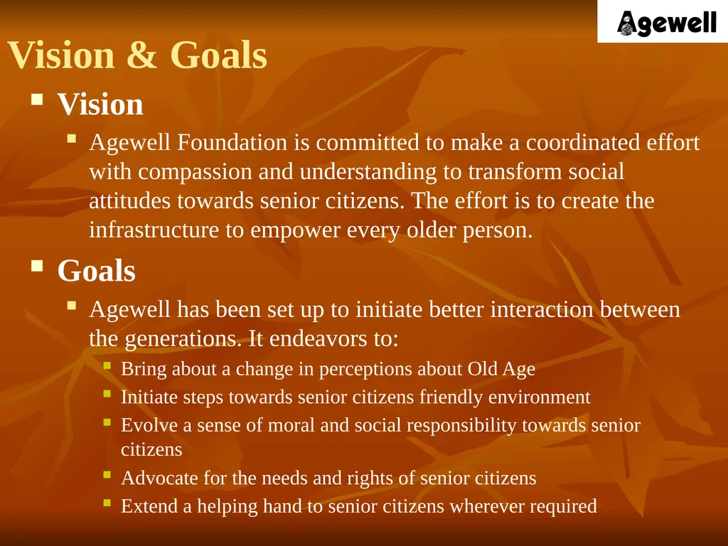 Agewell Foundation, India In Special Consultative - slide 3 of 26