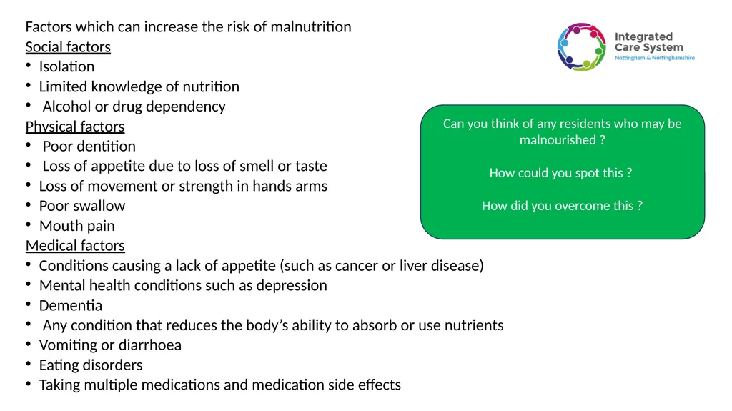 Nutrition, Hydration, Frailty and Falls Victoria - slide 7 of 17