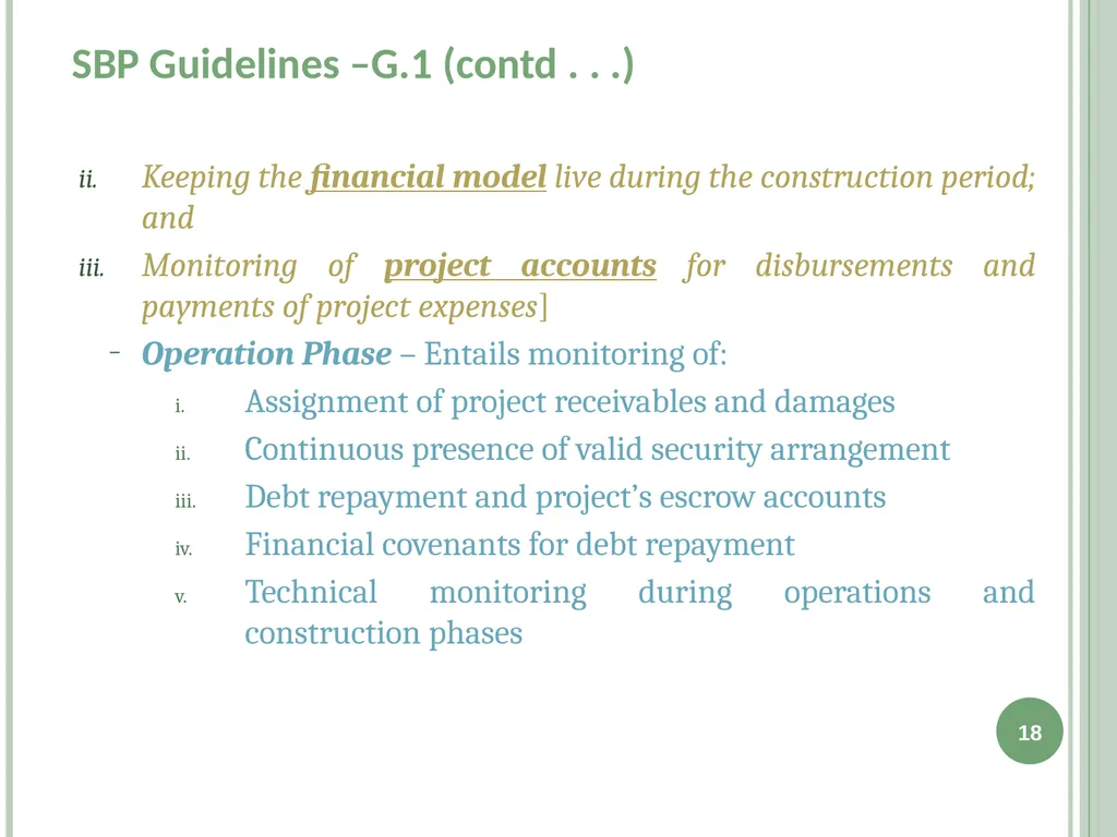 Infrastructure Project Finance (IPF) Guidelines - slide 18 of 25