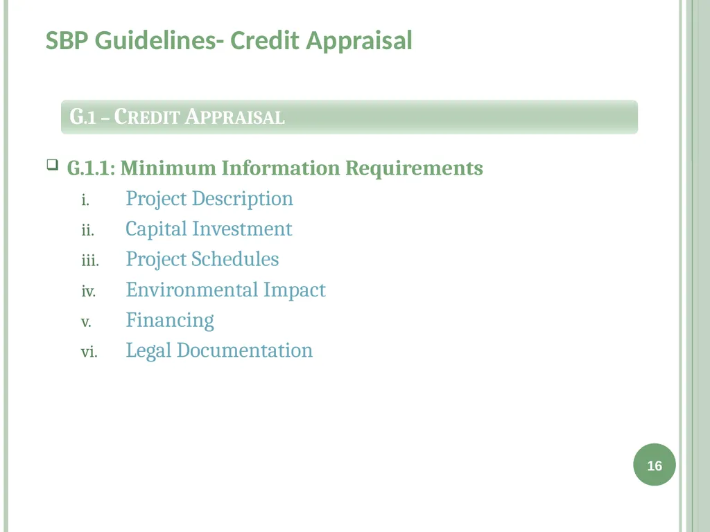 Infrastructure Project Finance (IPF) Guidelines - slide 16 of 25