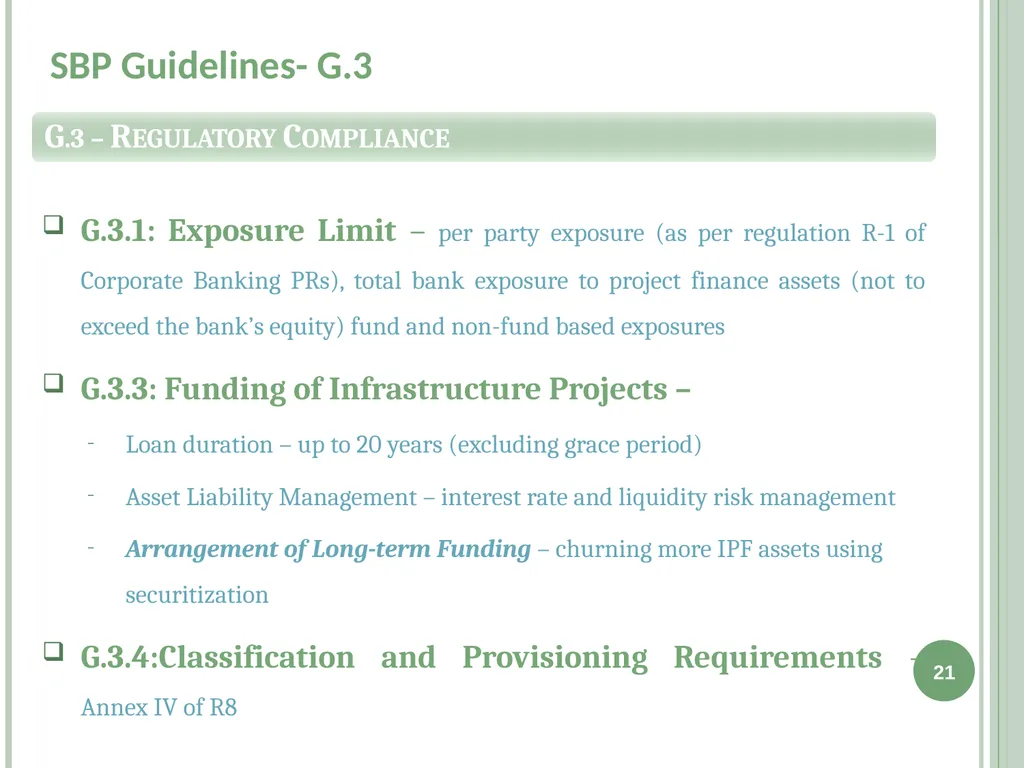 Infrastructure Project Finance (IPF) Guidelines - slide 21 of 25