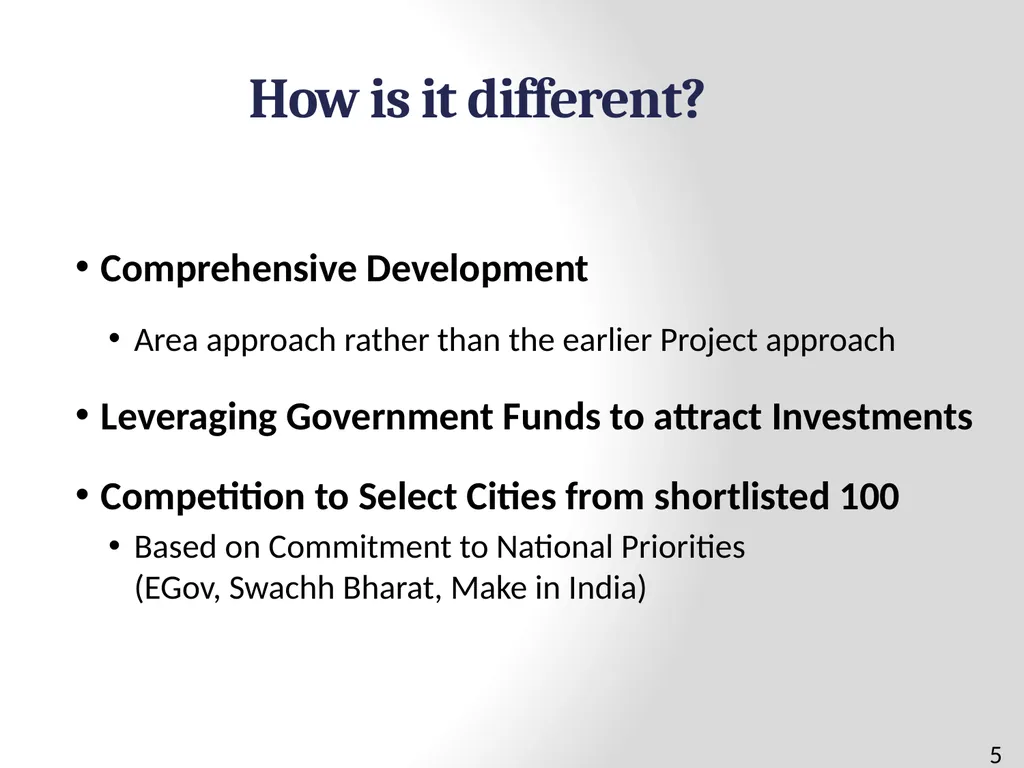 100 SMART CITIES BY 2024 Presentation Outline 2 - slide 5 of 27