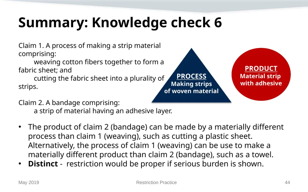Restriction Practice May 2019 Topics When - slide 44 of 105