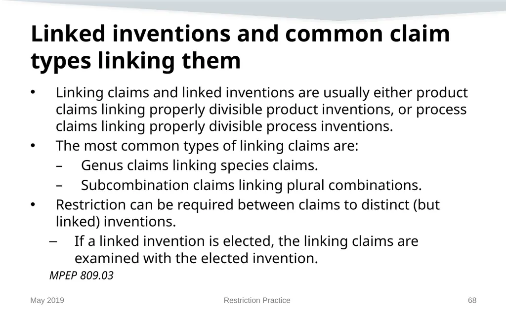 Restriction Practice May 2019 Topics When - slide 68 of 105