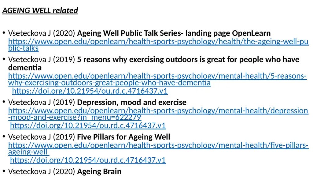 Ageing Well Series Talk 3. Nutritional needs of - slide 45 of 48