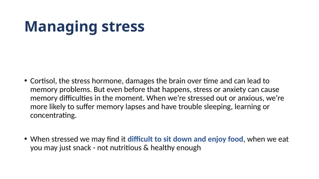 Ageing Well Series Talk 3. Nutritional needs of - slide 39 of 48