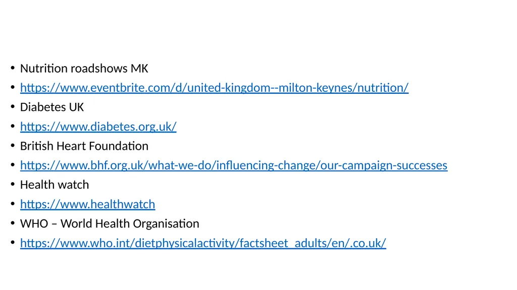Ageing Well Series Talk 3. Nutritional needs of - slide 42 of 48