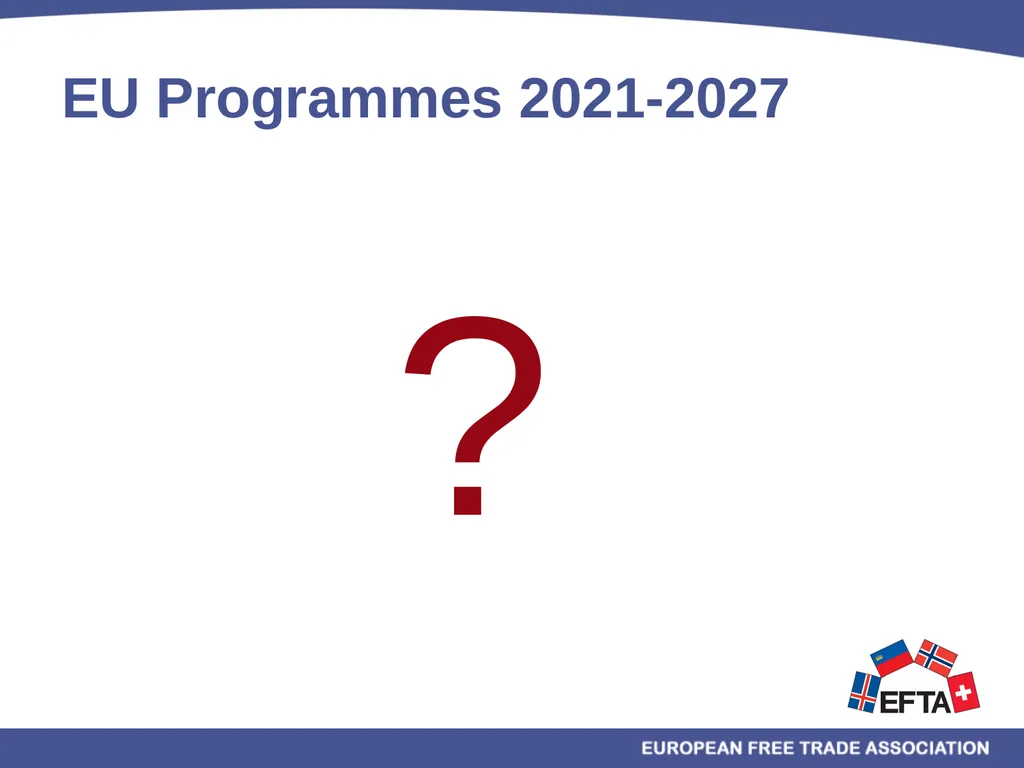 EU/EEA Programmes Multiannual Financial Framework - slide 10 of 28