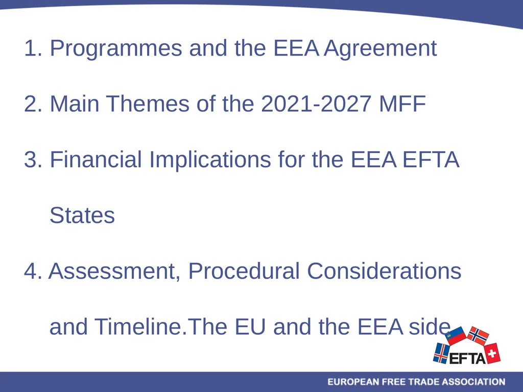 EU/EEA Programmes Multiannual Financial Framework - slide 2 of 28