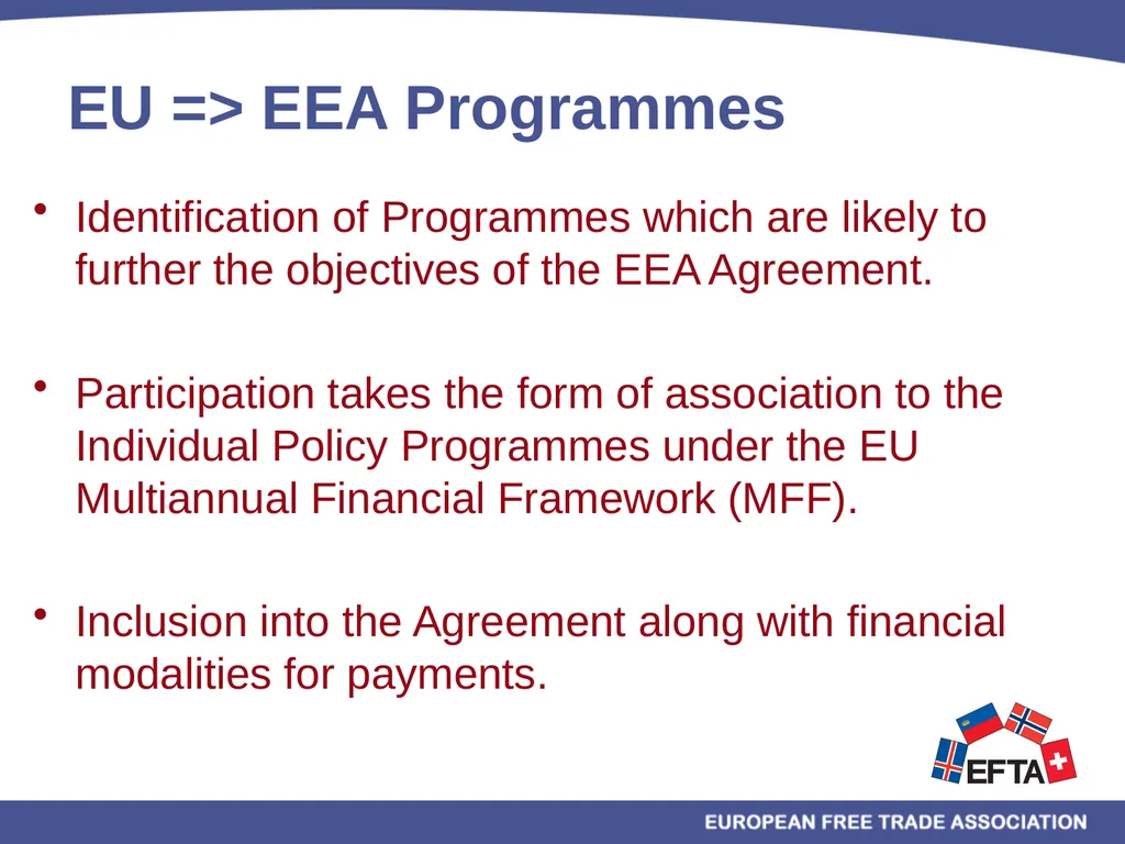 EU/EEA Programmes Multiannual Financial Framework - slide 5 of 28