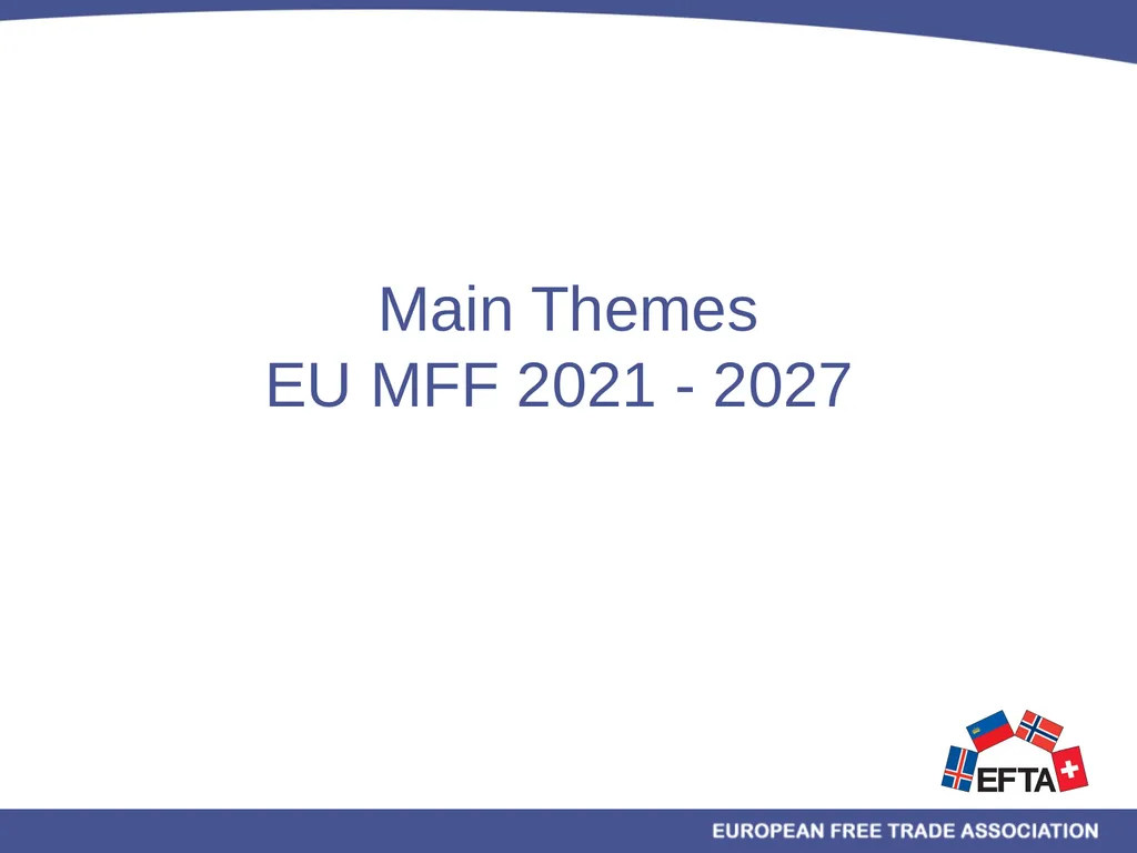 EU/EEA Programmes Multiannual Financial Framework - slide 11 of 28