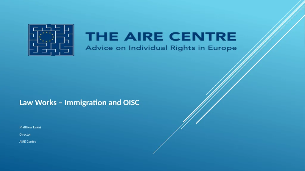 Law Works – Immigration and OISC Matthew Evans