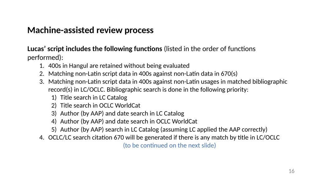 CJK NACO Project NACO CJK Funnel References - slide 16 of 119