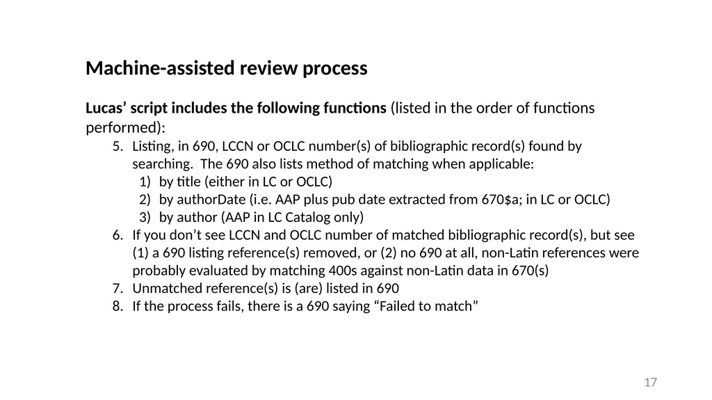 CJK NACO Project NACO CJK Funnel References - slide 17 of 119