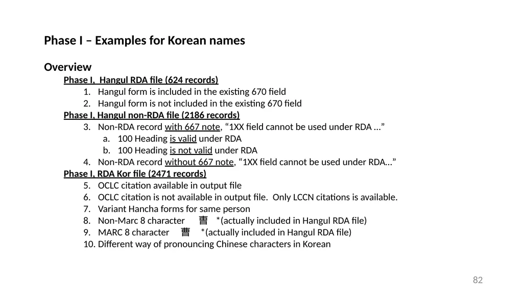 CJK NACO Project NACO CJK Funnel References - slide 82 of 119