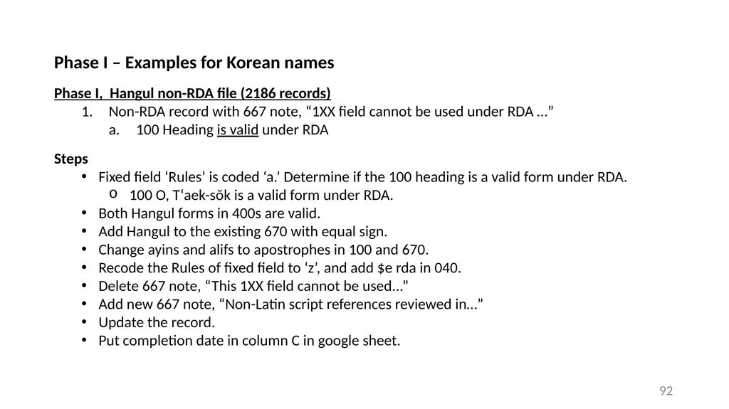 CJK NACO Project NACO CJK Funnel References - slide 92 of 119