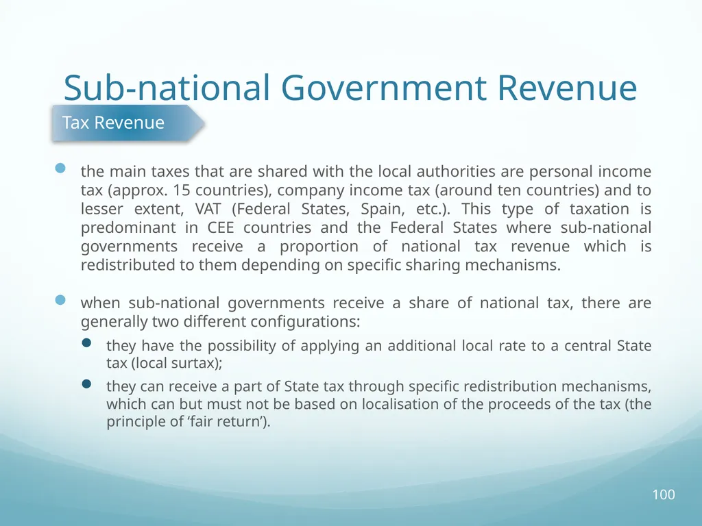 Local Self-Government and Fiscal Decentralisation - slide 100 of 105