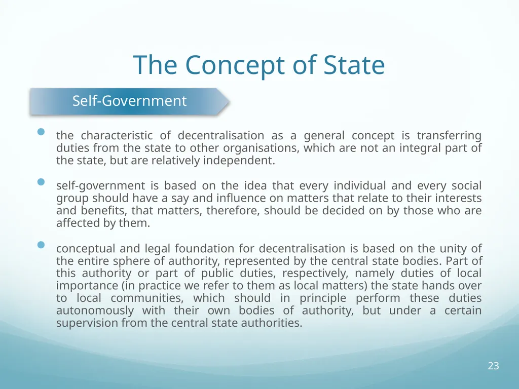 Local Self-Government and Fiscal Decentralisation - slide 23 of 105