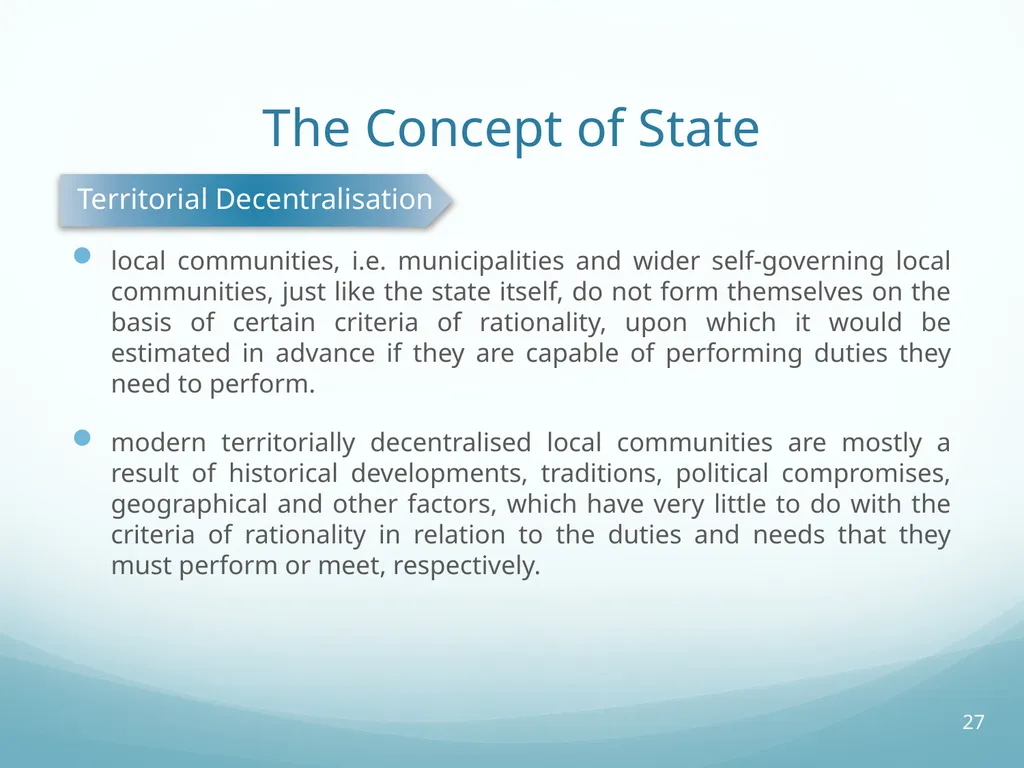 Local Self-Government and Fiscal Decentralisation - slide 27 of 105