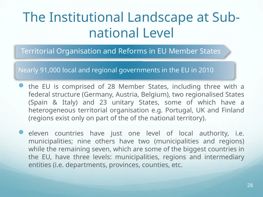 Local Self-Government and Fiscal Decentralisation - slide 28 of 105