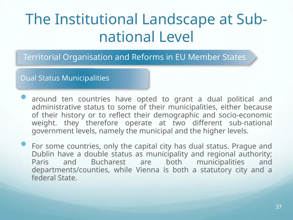 Local Self-Government and Fiscal Decentralisation - slide 37 of 105