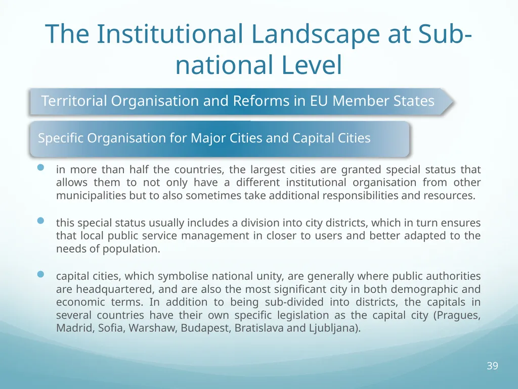Local Self-Government and Fiscal Decentralisation - slide 39 of 105