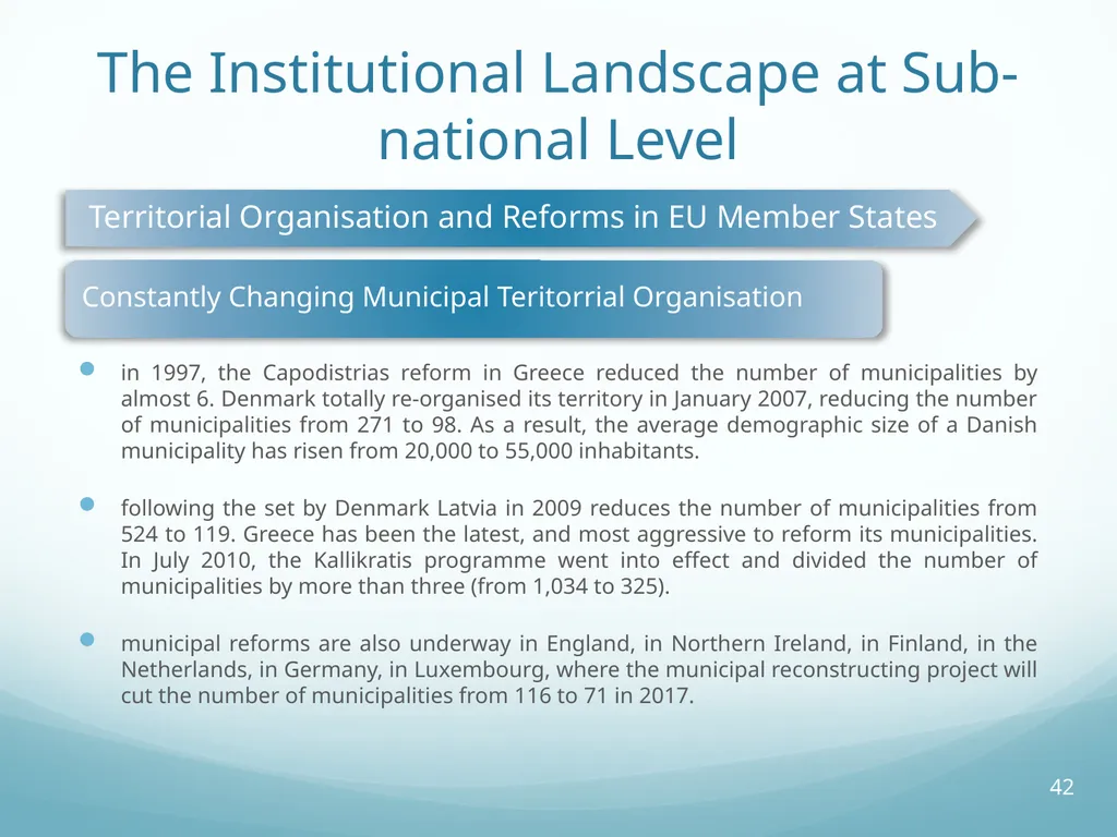 Local Self-Government and Fiscal Decentralisation - slide 42 of 105
