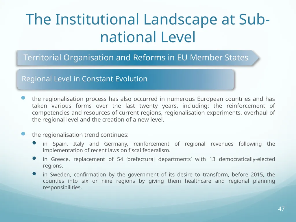 Local Self-Government and Fiscal Decentralisation - slide 47 of 105