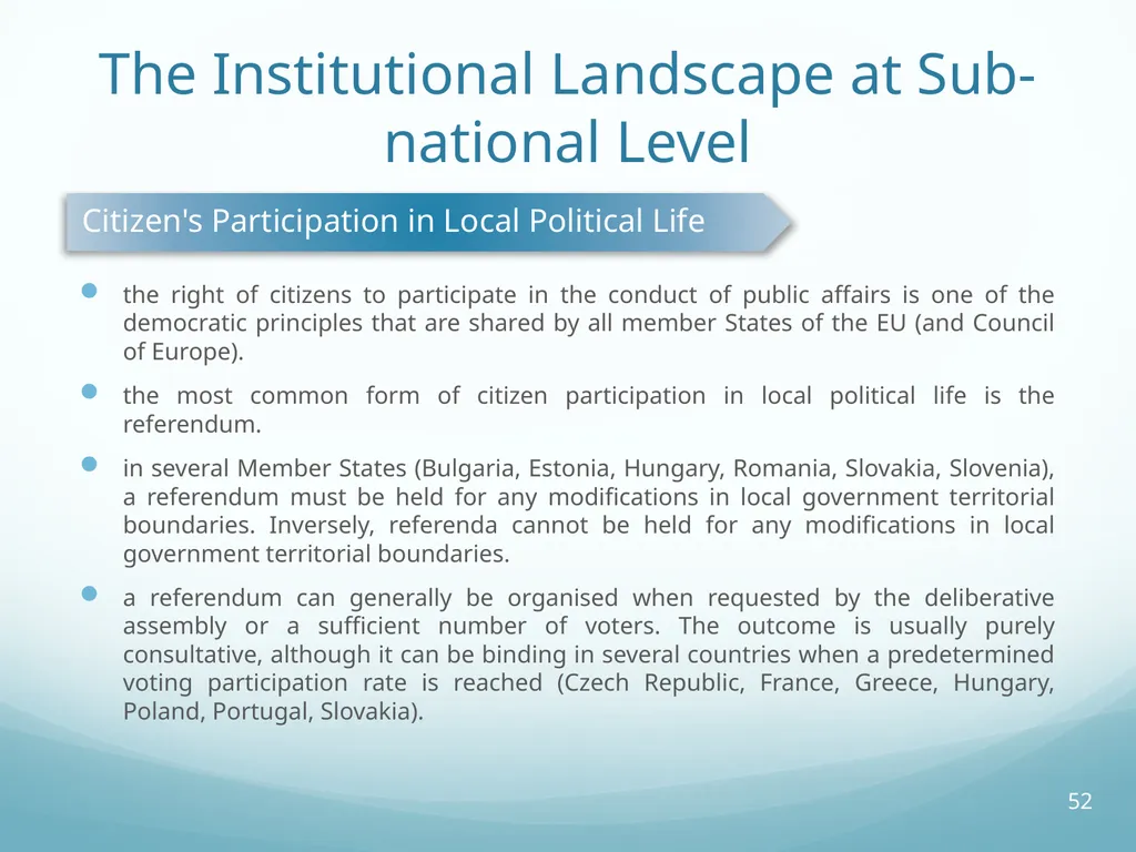 Local Self-Government and Fiscal Decentralisation - slide 52 of 105