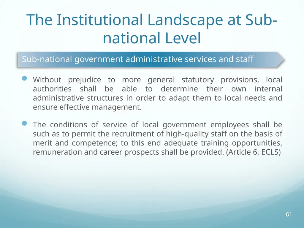 Local Self-Government and Fiscal Decentralisation - slide 61 of 105