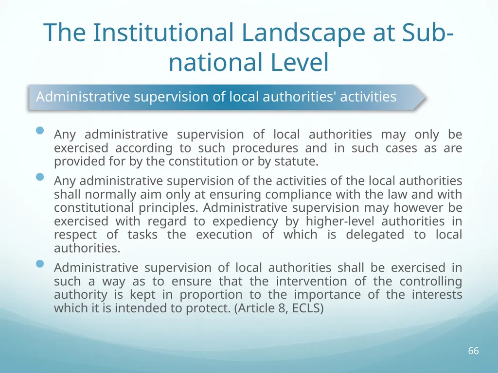 Local Self-Government and Fiscal Decentralisation - slide 66 of 105