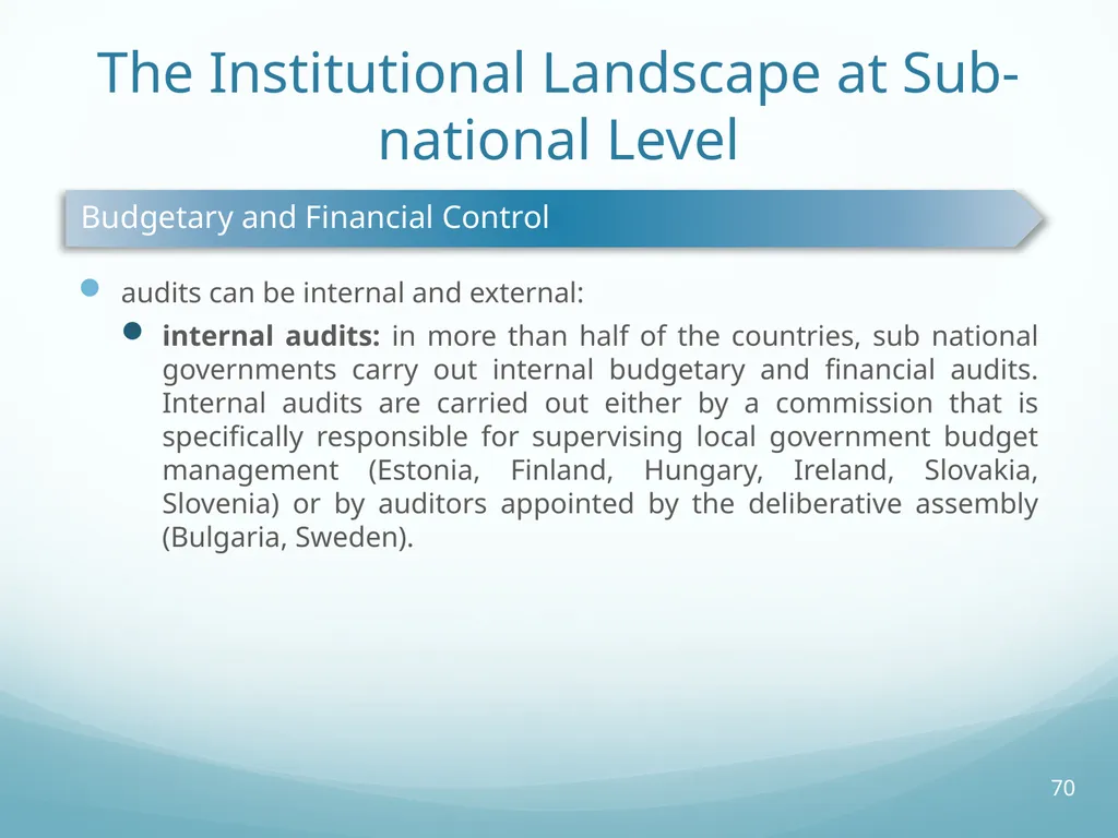 Local Self-Government and Fiscal Decentralisation - slide 70 of 105
