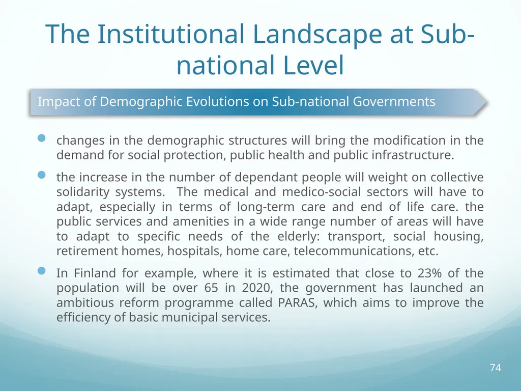 Local Self-Government and Fiscal Decentralisation - slide 74 of 105