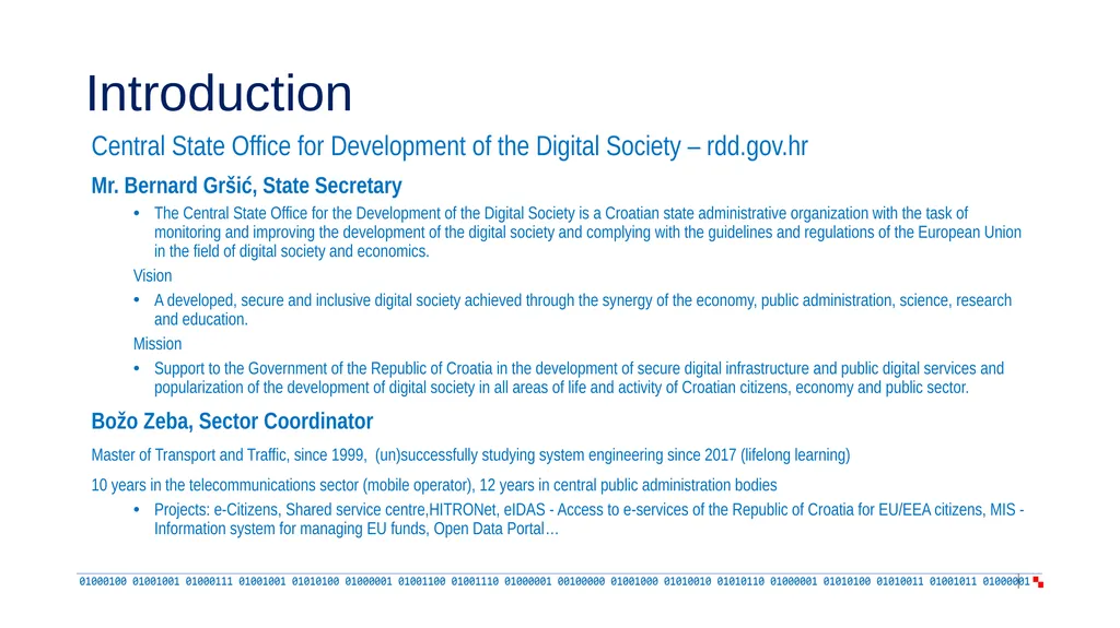 Reviewing the open data ecosystem developments in - slide 2 of 14
