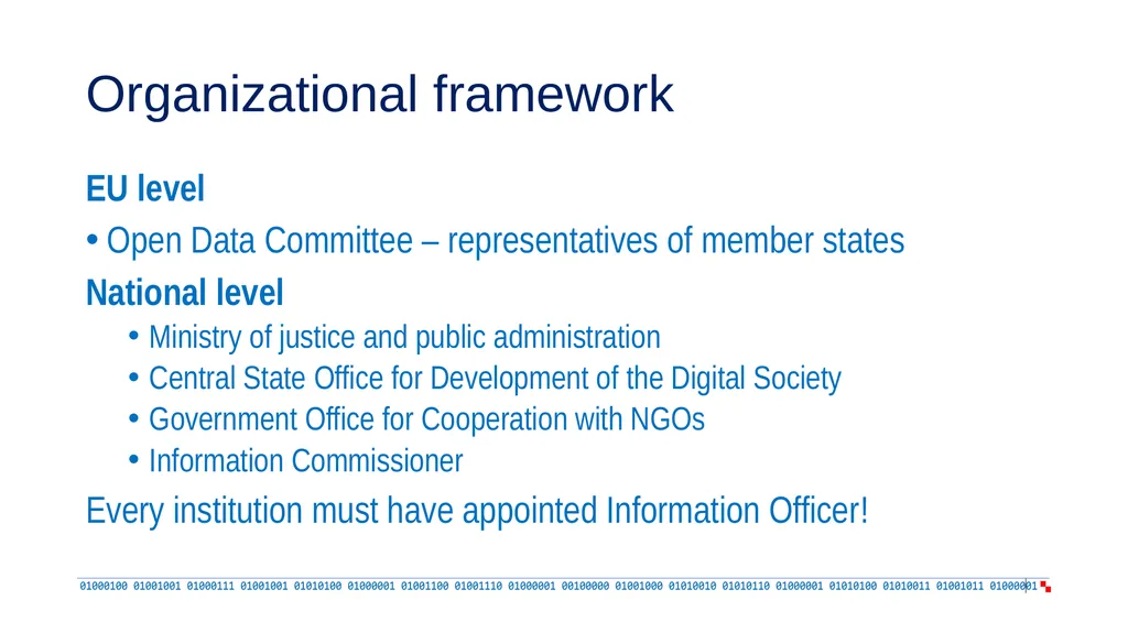 Reviewing the open data ecosystem developments in - slide 5 of 14