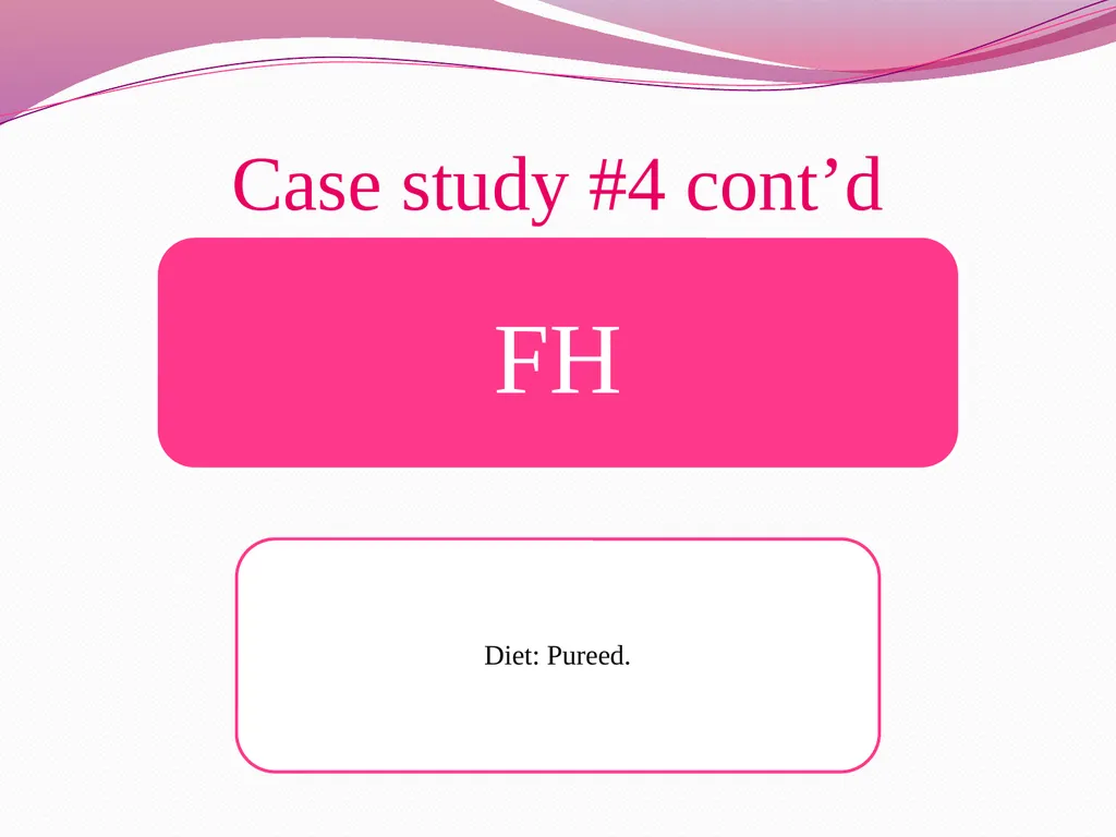 Examples for Nutrition Care Process Case study #1 - slide 12 of 19
