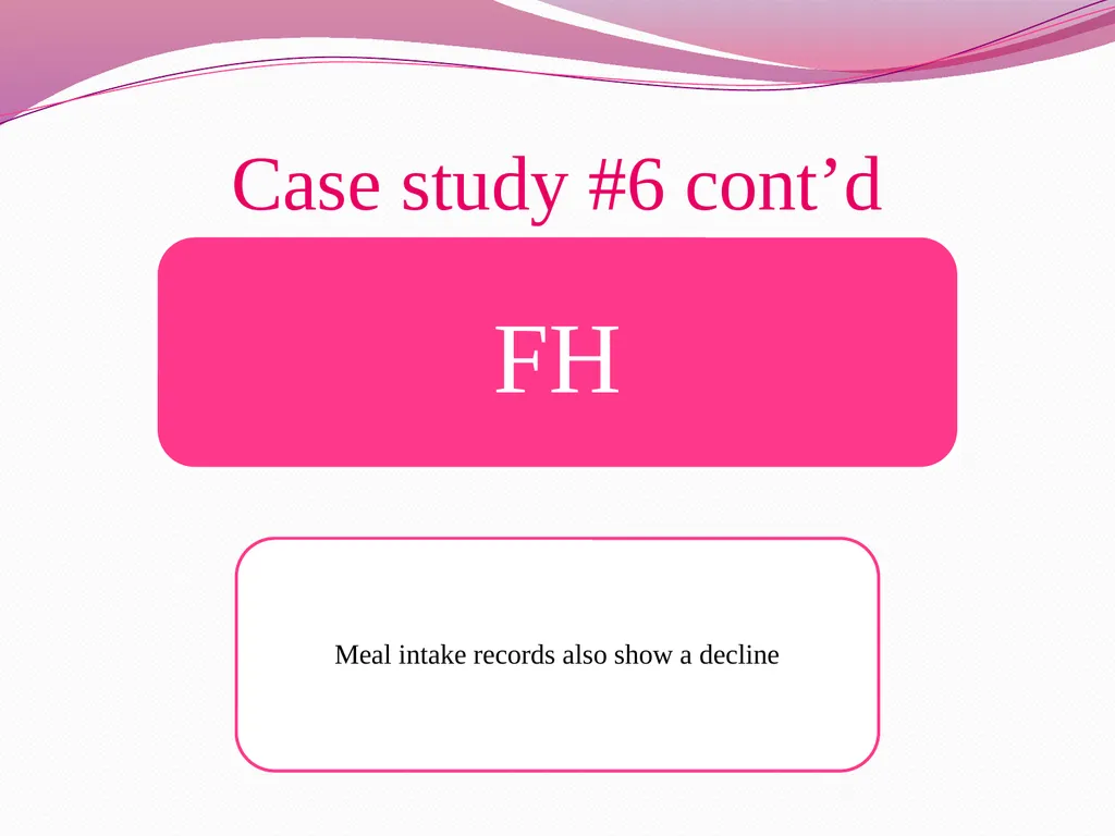 Examples for Nutrition Care Process Case study #1 - slide 18 of 19