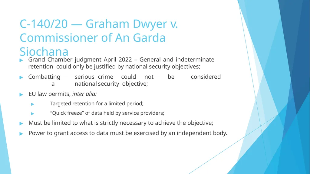 GDPR compliance Judging cases at national level — - slide 17 of 17