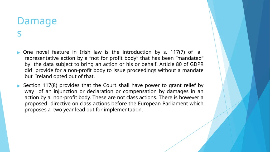 GDPR compliance Judging cases at national level — - slide 8 of 17