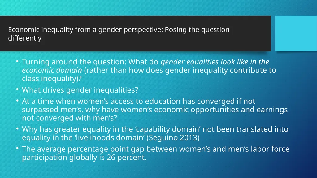 Inequality, Gender and Human Rights Shahra Razavi - slide 6 of 18